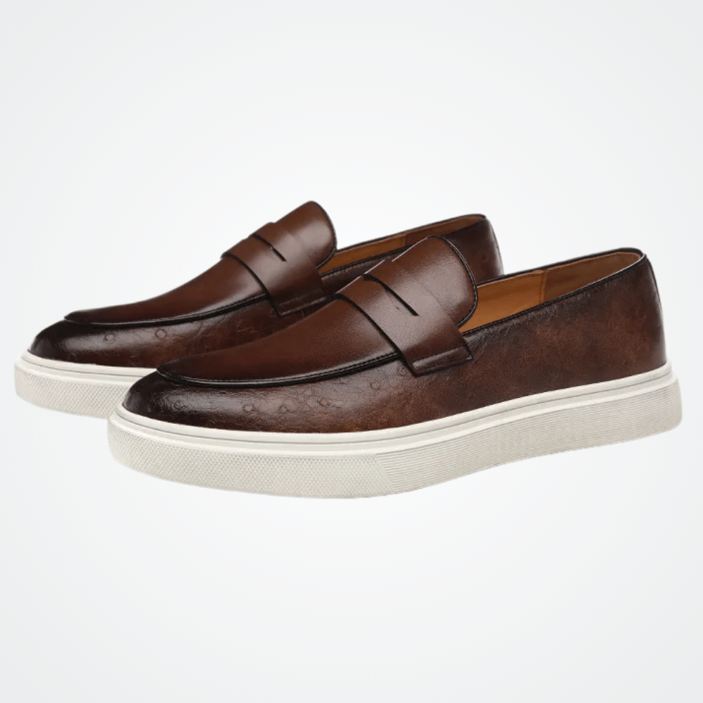 Leather Moccasin Slip-On for Men by Lennard
