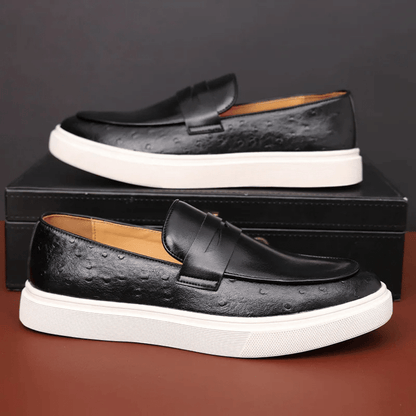 Leather Moccasin Slip-On for Men by Lennard