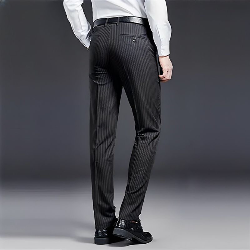 Premium Men's Suit Trousers Striped Lennard