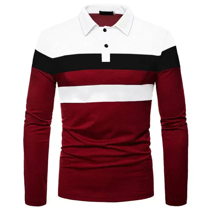 Men's Long Sleeve Polo Shirt Slingint Lennard